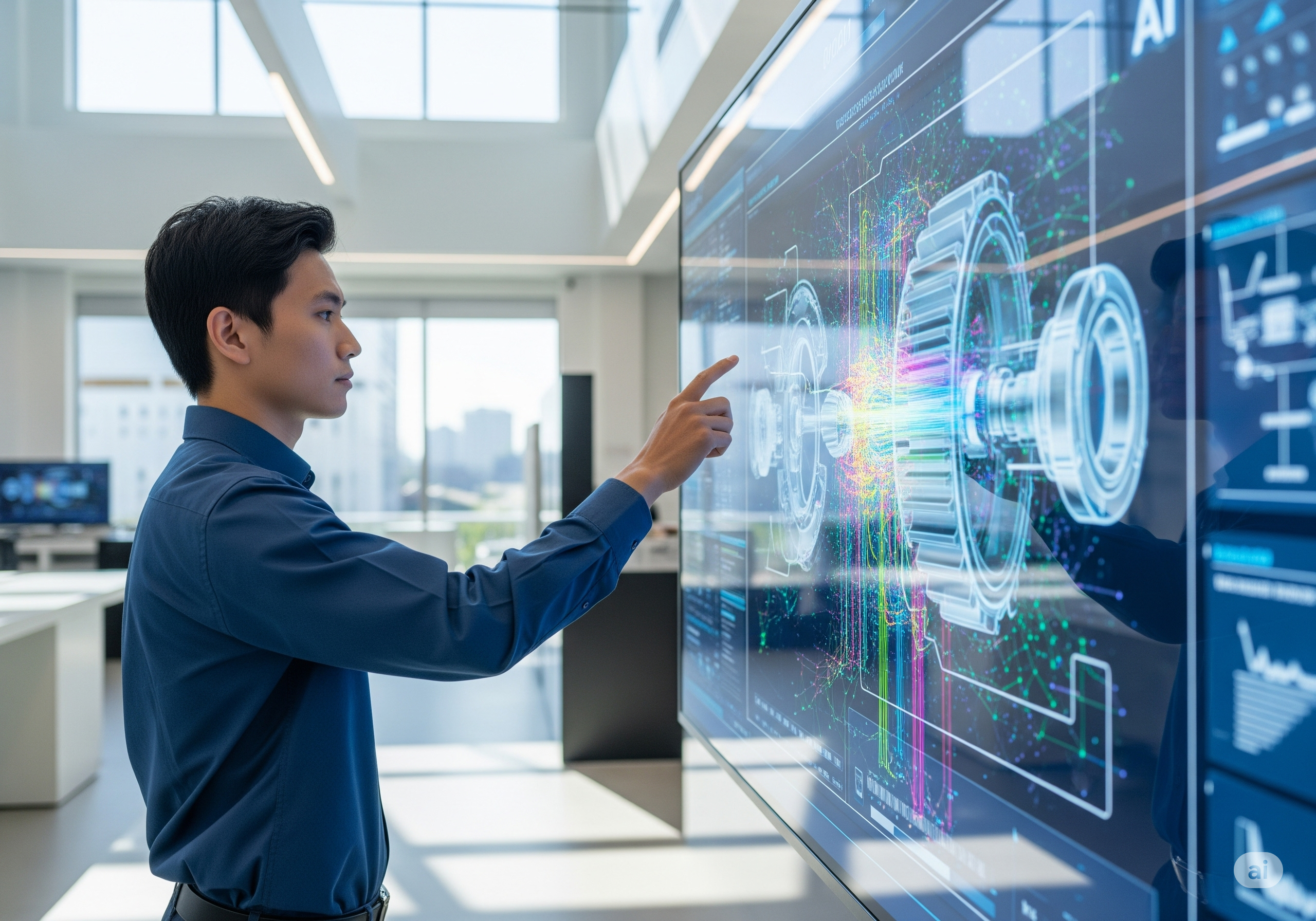 An engineer working on a complex circuit board, representing part obsolescence.
