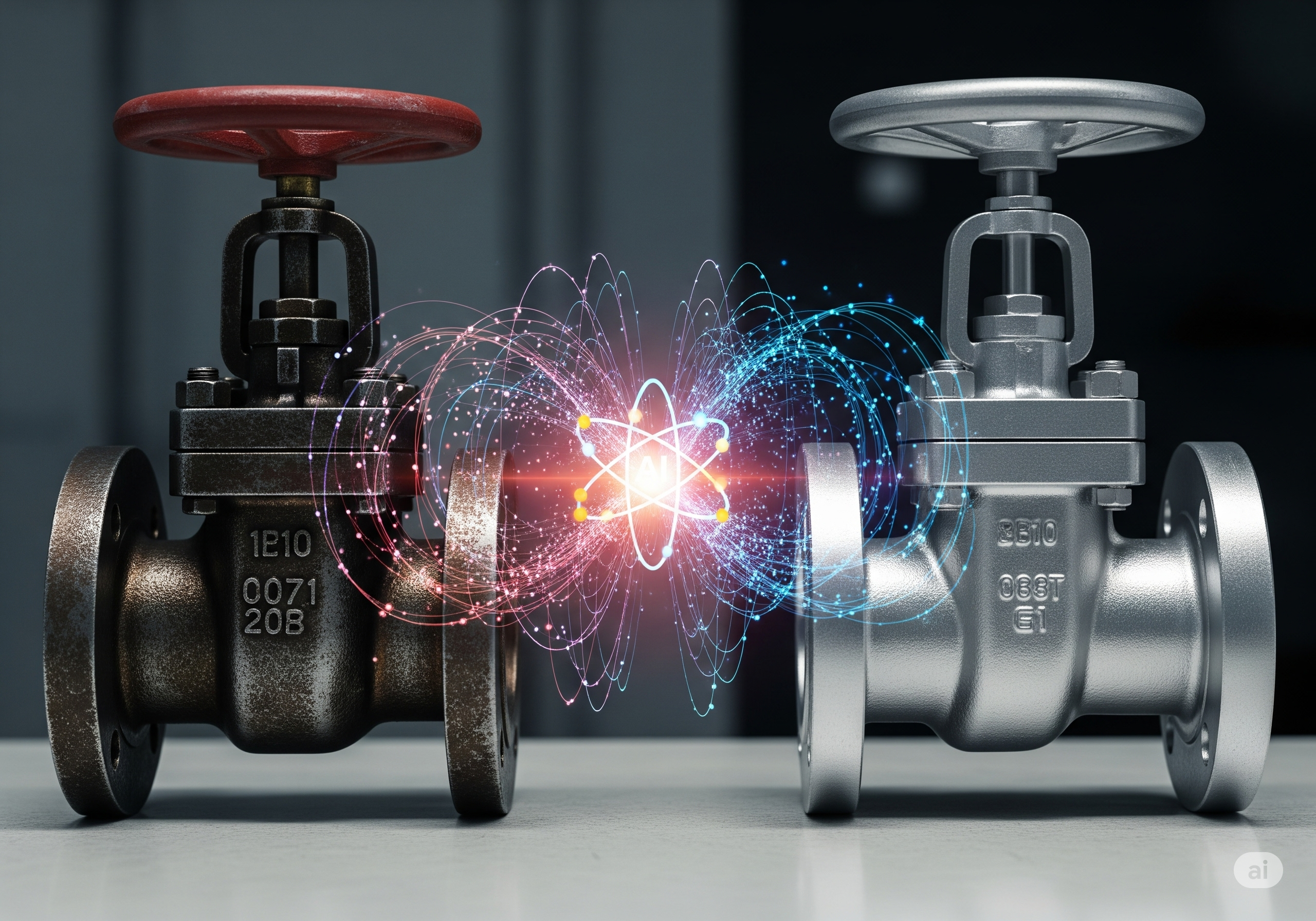 An industrial valve ready for replacement.